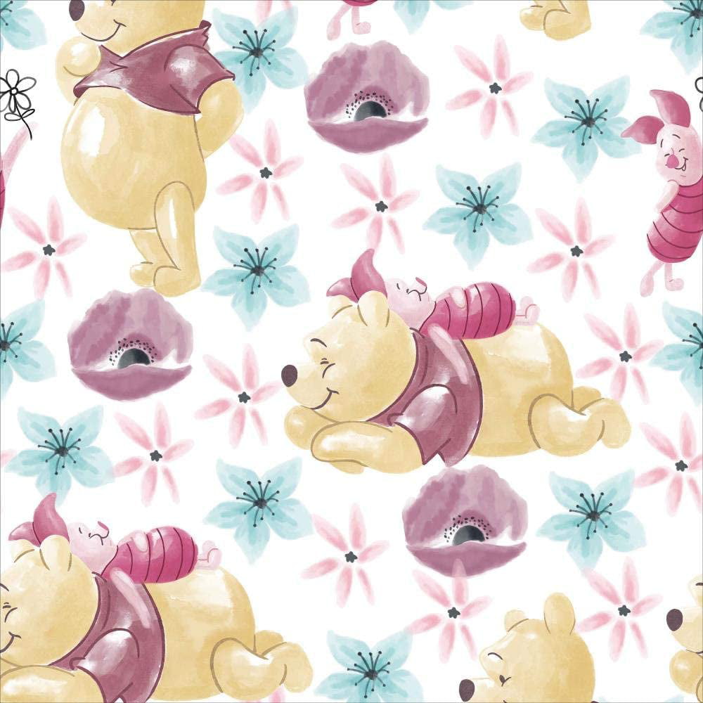 Disney Fabric Winnie The Pooh & Piglet Friends Forever in