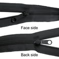 thumbnail image 4 of Uxcell #3 10 Yards Bulk Nylon Coil Zippers by the Yards with 20 Pcs Zippers Sliders and Ruler for Tailor Sewing, Black, 4 of 6