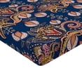 thumbnail image 4 of Ambesonne Oriental Floral Fitted Sheet, Eastern Themed Boho, Queen Size, Dark Lavender Salmon and Pink, 4 of 5