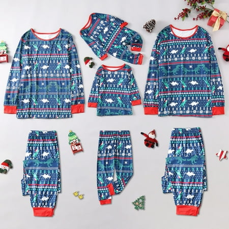 

KEUSN Christmas Print Matching Family Christmas Pajamas Set