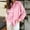 Pink, variant on Womens Button Down Shirts Striped Classic Long Sleeve Collared Office Work Blouses Tops Blue M