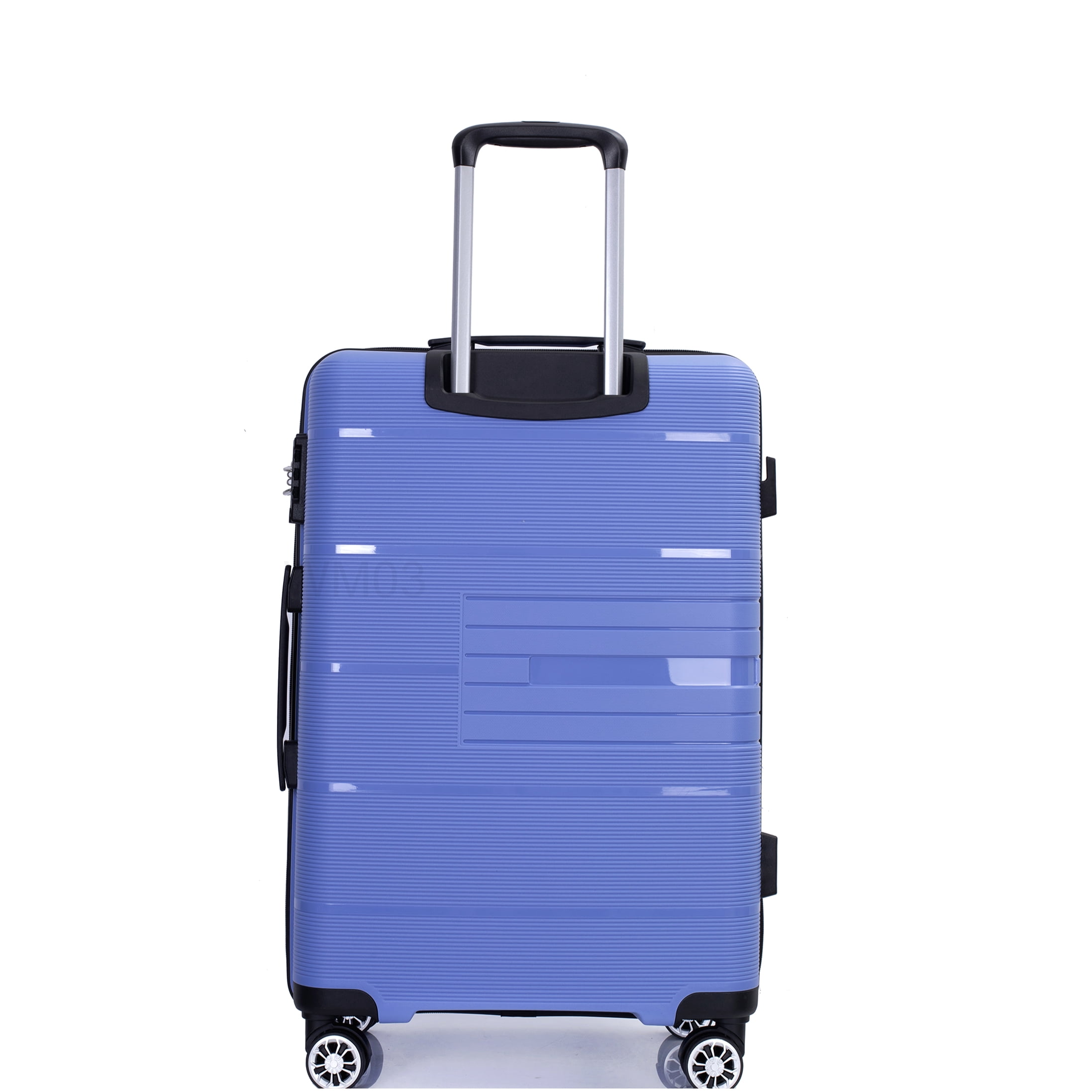 CHAMPFLAG TSA Lock Hard Shell Luggage Set 3-Piece, Lightweight ABS Suitcase with 360° Spinner Wheels in Modern Purplish Blue