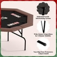 thumbnail image 3 of EastVita 8 Player Poker Table Octagon Foldable Card Table with Locking Collapsible Legs 8 Cup Holders for Texas Holdem Blackjack Home Games, 3 of 8
