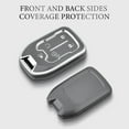 thumbnail image 5 of OFFCURVE Compatible GMC Key Fob Covers GMC Sierra 1500 2500HD 3500HD Car Accessories Smart Key Protector, grey with sliver Bezel(1PC), 5 of 5