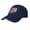 navy, variant on 250th Anniversary Sandwich Brim USA Hat, USA 1776-2026 Patriotic Hunters Adjustable Fit Baseball Cap, Polyester, Fits 22-23" Head - crimson
