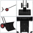 thumbnail image 6 of Eastvita 29x16.5 IN Double Rod Snow Shovel with Wheels for Driveway: Handle with Adjustable Angle and Height, 6 of 7