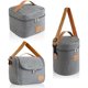thumbnail image 1 of Gray - Set of 3 Reusable, Cylindrical, Square, Insulated, Portable, 1 of 5