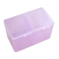 thumbnail image 2 of Stgfyxgs Cosmetic Pads Container Cotton Ball Holder Storage Container Cotton Pad Organizer 2 Compartments for Restroom Bedroom Kitchen Violet, 2 of 9