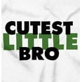 thumbnail image 2 of Cutest Little Bro Youngest Brother Bodysuit Jumper Boys Infant Baby Brisco Brands NB, 2 of 7
