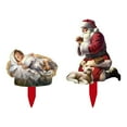 thumbnail image 3 of 2PC Outdoor Nativity Scene-Christmas Yard Decoration,Acrylic Holiday Sign|Santa Claus Courtyard Ornament for Lawn Garden,Jesus Nativity Display for Outside Festive Home Decoration(Light-up model),B, 3 of 9