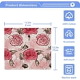 thumbnail image 4 of 4 Pack Romantic Rose Pure Cotton Washcloths 12 x 12 Inch Reusable Absorbent Soft Cotton Face Towels Fingertip Towels Set for Gym Towels,Hotel and Spa Wash cloth, 4 of 7