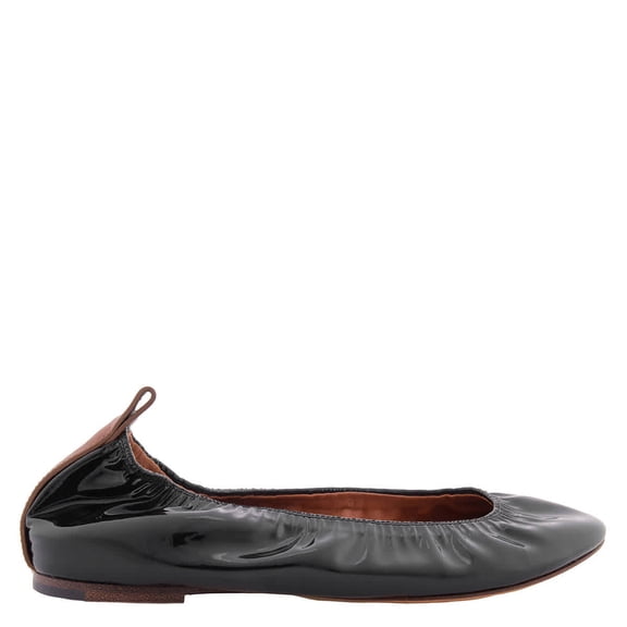 Lanvin Patent Leather Ballerina Flats, Brand Size 35 ( US Size 4 )