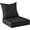 Black, variant on Outdoor Cushions for Patio Furniture,Outdoor Seat Cushion Set 24 x 24 x 5.75 Inch,Waterproof & Fade Resistant Outdoor Chair Cushions,Deep Patio Chair Cushion with Removable Cover,Navy Blue