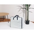 thumbnail image 7 of Unique Bargains 1 Pack Clothes Storage Bags Moving Bags Transparent 23.5*19.5*10in, 7 of 7