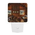 thumbnail image 5 of Goofa Log Cabin Inside Night Light, Plug-in, Dusk to Dawn Sensor, Warm White, Ambient Lighting, Ideal Kids Adults Nightlight-EU, 5 of 9