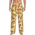 thumbnail image 1 of Gaeub Hot Dogs Print Mens Pajama Pants,Lounge Pants With Pockets And Drawstring-3X-Large, 1 of 6