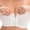 White, variant on Bras For Women, Strapless Backless Front Closure Bra, Invisible Strap One Piece Molded Fixed Cup For Formal Daily Outfits Black XXL