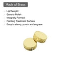 thumbnail image 4 of Uxcell Stamping Blank Brass Round DIY Tags Yellow, 6mm/0.2 inch for Crafts Decoration, Pack of 24, 4 of 7