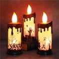 thumbnail image 2 of Ounissouiy Suministros para fiestas de velas eléctricas LED de Halloween, diseño de escena exquisita para el hogar, decoración de , decoración Kits de decoración para fiestas tipo 4, 2 of 6