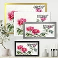 thumbnail image 4 of Designart 'Three Vintage Red Peonies Flowers' Traditional Framed Art Print, 4 of 4