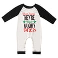 thumbnail image 1 of Kmbangi Matching Family Christmas Pajamas Letter Raglan Tops + Plaid Pants, 1 of 7
