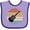 Lavender and Purple, variant on Inktastic Guitar Music for Guitarist Musician Boys or Girls Baby Bib