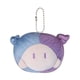thumbnail image 3 of Llavero con cabeza de muñeco de peluche, llavero de peluche, colgante con dije para muñeca, juguete Violeta Azul, 3 of 7