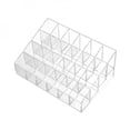 thumbnail image 2 of 24/40 Lattice Trapezoid Plastic Transparent Makeup Display Rack Lipstick Stand Rack Cosmetic Organizer Holder Box High Quality, 2 of 10