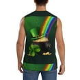 thumbnail image 4 of Pofeuu St. Patrick's Day4 Print Men's Muscle T-Shirt, Sleeveless, Muscle Tank, Classic Muscle Tee Top For Men Casual Sleeveless Muscle T-Shirt Trendy Clothes-Medium, 4 of 7