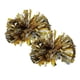 thumbnail image 3 of Golden Cheerleader Pompoms for Sport Cheering 4Pcs Hand Flower with Handle, 3 of 5