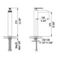 thumbnail image 2 of ALFI brand AB1597-BN Brushed Nickel Single Hole Tall Waterfall Bathroom Faucet, 2 of 11