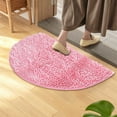 thumbnail image 4 of TACILIP Bedroom Rug, Half Round Carpet Water Absorbing Foot Mat Bathroom Entrance Floor Mat Bedroom Toilet Bathroom Non Slip Mat Household 40x60cm, Housewarming Gifts, 4 of 6