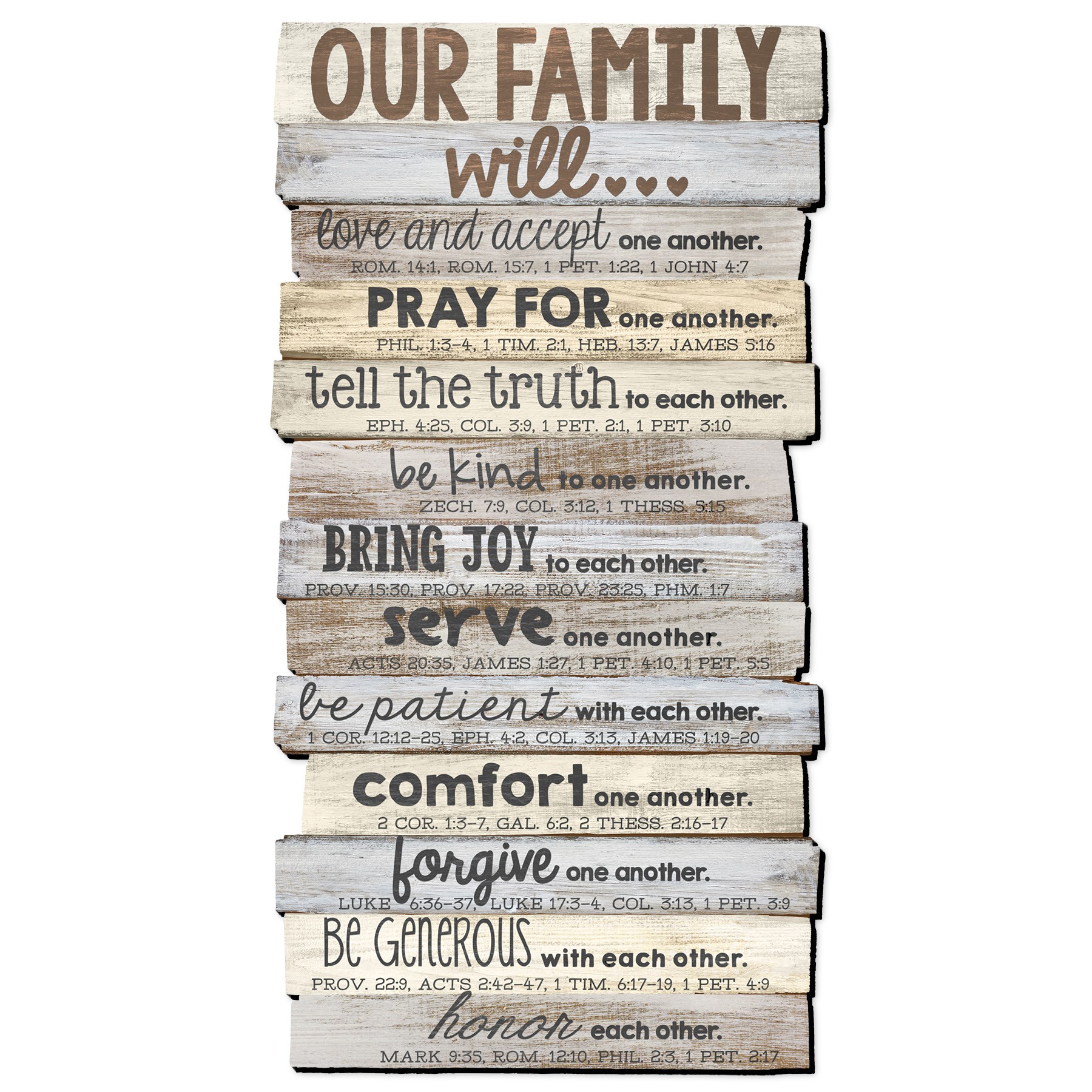 Wall Plaque Our Family Will 16 5 X 8 5 Mdf Wood Walmart Com
