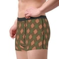 thumbnail image 4 of Naloa Green and Pink Squares Print Mens Underwear - Boxers for Men, Classic Briefs for Men, 4 of 9