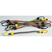 KEEPER 06037-10 Bungee Cord,Hook,36 In.L,PK 10