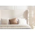 thumbnail image 6 of Harper Tall Headboard Upholstered Bed / 54" High Headboard / Elegant Simplicity / No Box Spring Needed / Easy Assembly / King / Ivory Boucle, 6 of 9