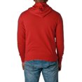 thumbnail image 2 of Independent Trading Co. Unisex Lightweight Full-Zip Hooded Sweatshirt, S, Red, 2 of 5