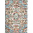 thumbnail image 2 of SAFAVIEH Saffron Leighton Border Cotton Area Rug, Orange/Blue, 5' x 8', 2 of 7