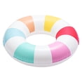 thumbnail image 3 of Bluescape Inflatable Stripe Swim Tube Pool Float, 2-pack, Multicolor Stripes, for Kids & Adults, Age 9 & up, Unisex, 3 of 8