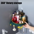 thumbnail image 3 of Giratorio Para Baño, Estante De Almacenamiento Giratorio Multifuncional, Caja De Almacenamiento De Cosméticos Sin Perforaciones, Bandeja De Almacenamiento De Acabado De Cocina Kearding HA046097-01, 3 of 6