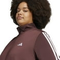 thumbnail image 4 of Plus Size adidas Tricot 3-Stripes Sportswear Zip-Front Track Jacket Color: Black White Size: 3X, 4 of 4