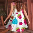 thumbnail image 3 of Viikei Womens Summer Dresses,Summer Dresses for Juniors,New Women's Casual Loose V-neck Sleeveless Printed Short Dress Multicolor L, 3 of 5