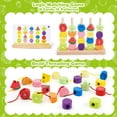 thumbnail image 4 of Kit de maestría con cuentas de madera Montessori de Toy para niños pequeños de 2 a 5 años, 4 of 7