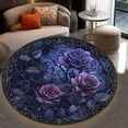 thumbnail image 4 of Circle Area Rug, Rose9 Animal Lover Gift Washable Non-Slip Floor Carpet, Soft Rug for Living Room Bedroom Decor 31 Inch, 4 of 6