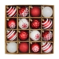 thumbnail image 2 of Czzoypi Christmas Ball Ornaments Colorful Christmas Balls 16pc/6cm Christmas Tree Pendant Christmas Ball Gift Box Set Red And White Electroplated Ball Pendant Electroplated Ball, 2 of 5