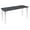 Grey / Chrome, variant on Romig Arco 42 x 24 in. Training Seminar Table- Cherry Top, Chrome Tapered Legs
