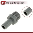 thumbnail image 5 of Plastic Hose Barb Fitting 0.5" 1/2"G Male Thread Straight Pipe Connector Grey 10 Pcs, 5 of 7