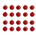 thumbnail image 1 of Nearly Natural D1056-RD Holiday Christmas 3 ft. Shatterproof Ornament Set with Re-Useable Storage Container, Red - 20 Count, 1 of 3