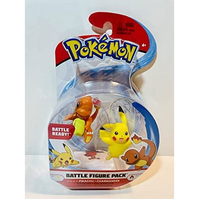 Pack de figuras Pokémon Pikachu y Charmander Battle WCT