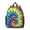 Green and Yellow, variant on Purple and Blue Tie Dye Pattern Backpack for School, Cute School Bag with Adjustable Shoulder Straps and Padded Back, 13.8"x11.4"x6"